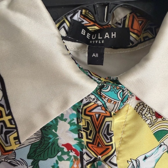 Beulah Multicolor horse print western blouse mob wife gypsy formal western - Picture 7 of 9